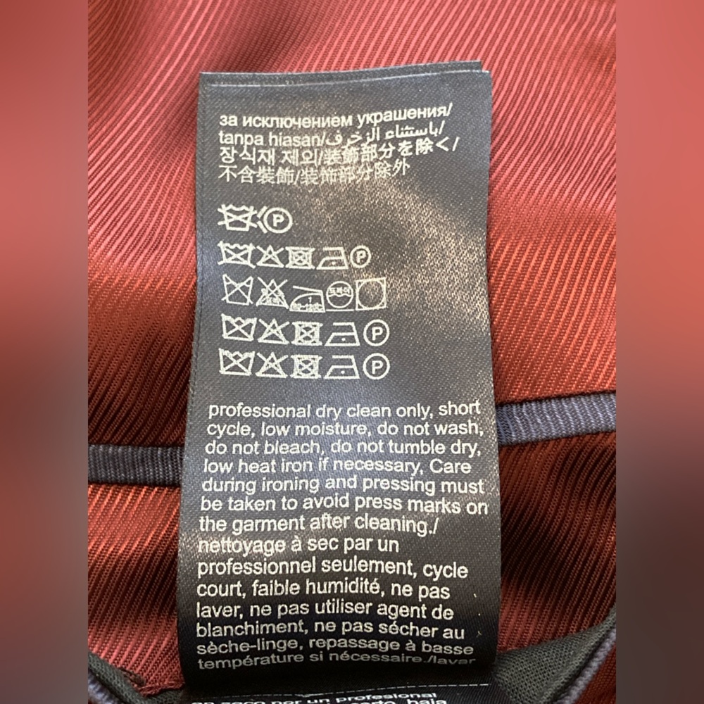 Tommy Hilfiger Deep Teal Velvet Blazer Slim Fit S/36 Black Lapel - Picture 16 of 16